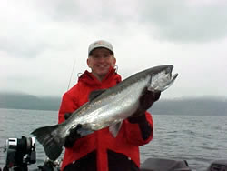 Gary with an 11.5 pound rainbow