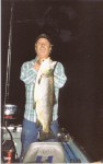 Rick with his monster 19 lb. 6oz. Wickiup brown. The fish of a 'lifetime.'