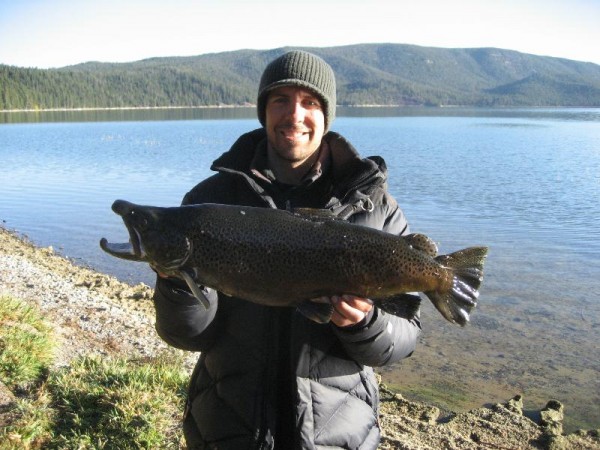 Ryan Stott with his 2nd brown trout over 10 LB.