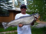 Steve Keene with his 14.4 pound brown...