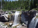 A cool shot of Paulina Falls below the lake