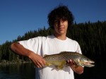 Alec with another 4 Lb. brown.