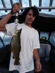 Alec with a nice 4 LB. hookjaw from Paulina Lake