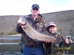 Ed Pond caught this nice 13.5 pound bull trout on opening day...