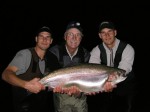 Rick poses with Adam and Sean....and a giant Diefenbaker rainbow!