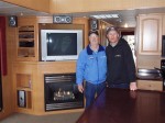 Rick and Steve chilling in the houseboat...