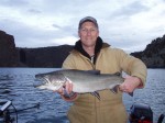 Steve with a nice bull trout...