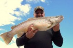 John Krmpotich with his beautiful 10 lb. 14 oz. hookjaw brown...