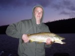 Colin with the biggest brown of the trip...