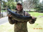John Hofferd caught this 10 LB.+ hookjaw at Paulina lake