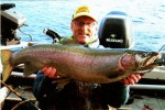 Gordon with his HUGE 23 pound rainbow...