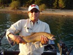 Vince Cattiottoli with his 6 LB. brown from Wickiup while fishing with me in Aug. 2007.