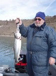 Gary with a 7 LB. bull. March 13.