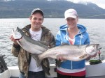 Some nice teener gerrard rainbows from Kootenay Lake. Photo courtesy Brad Stubbs