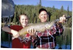 John Werwie and grandson with a nice fish...