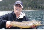 Rick with an East Lake brown trout...