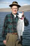 Gene Thiel with his 7.51 Lb. kokanee. Photo courtesy Robert Swanson.