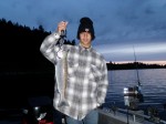 My middle grandson, Alec, with his best kokanee. The 4 LB.+ hen was 22 in. long!